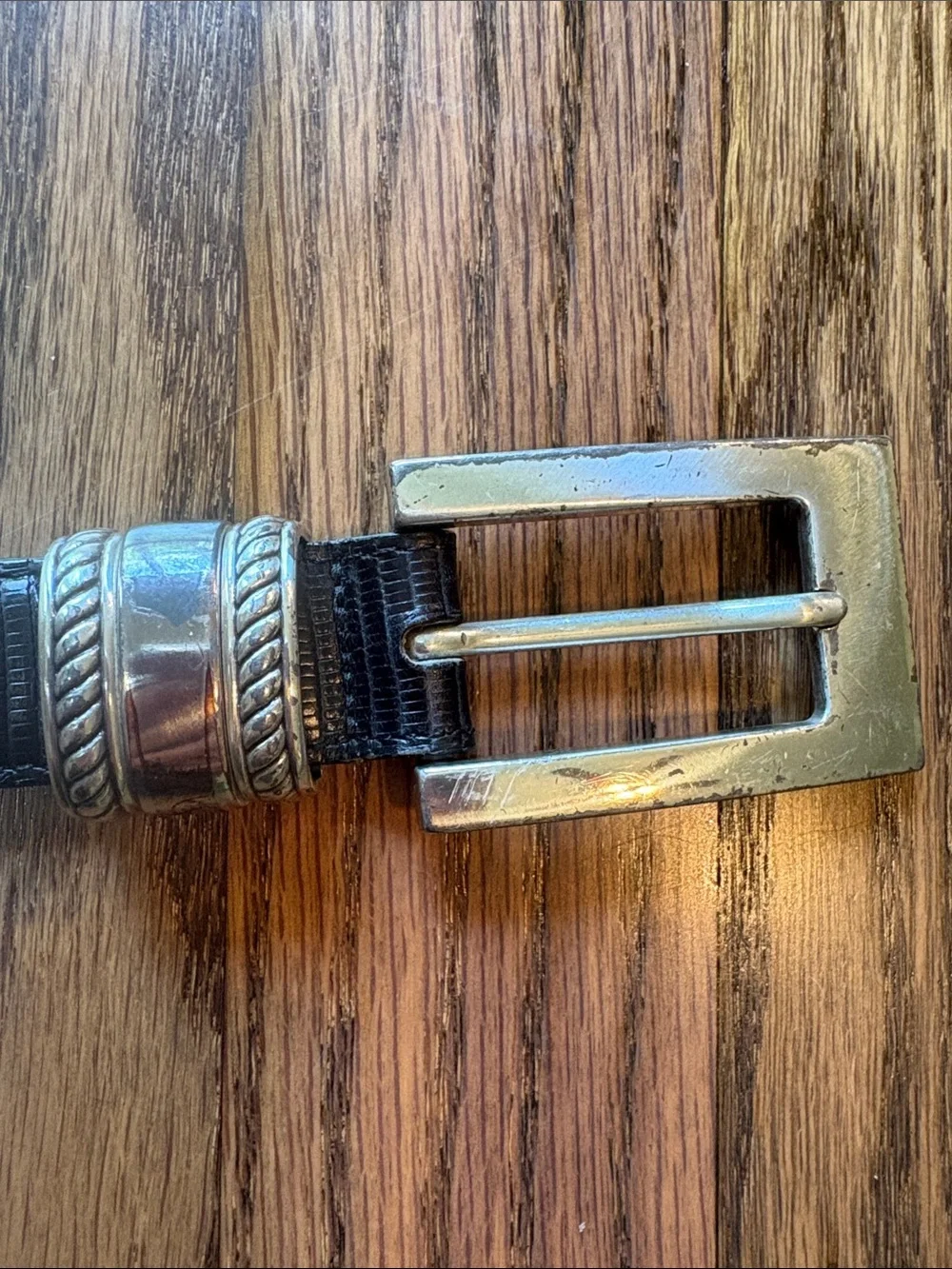 Brighton leather sz S belt with silver buckle